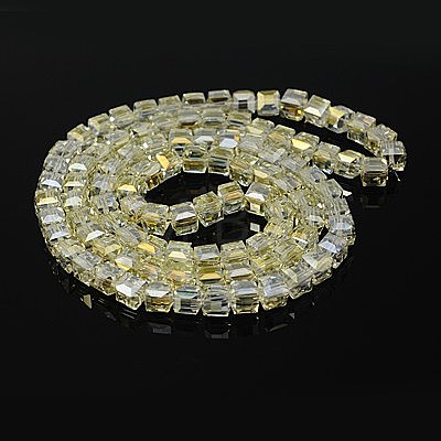 Electorplated Glass Beads EGLA-E006-1S-1