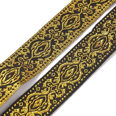 Ethnic style Embroidery Polyester Ribbons OCOR-WH0077-28B-1