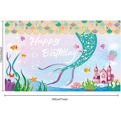 Polyester Hanging Banners Children Birthday AJEW-WH0190-032-1