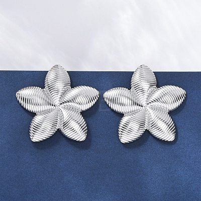 304 Stainless Steel Stud Earrings for Women EJEW-K306-19P-1