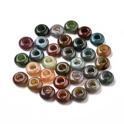 Natural & Synthetic Gemstone European Beads G-G740-12x6mm-M-1
