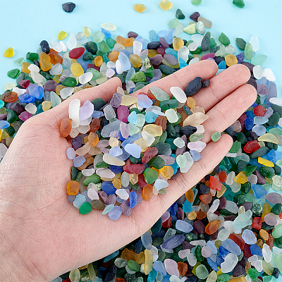 450G Frosted Glass Beads FGLA-PH0001-12-1