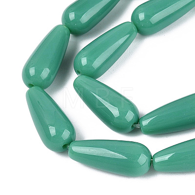 Opaque Glass Beads Strands GLAA-Q113-03A-C03-1