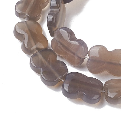 Natural Grey Agate Beads Strands G-K359-D03-01-1