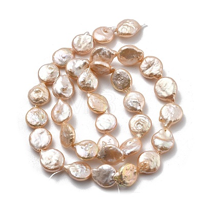 Natural Baroque Keshi Pearl Beads Strands PEAR-P064-08F-05D-1