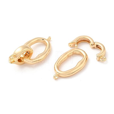 Brass Fold Over Clasps LS-KK-F860-66G-1