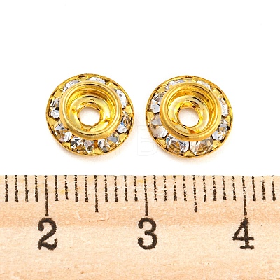 Brass Crystal Rhinestone Beads RB-F035-06A-G-1