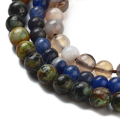 Natural Mixed Gemstone Beads Strands G-F591-14-1