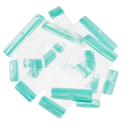 70Pcs 6 Styles Rectangle Transparence EVA Zip Top Gift Bags OPP-TA0001-25A-1