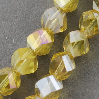 Electroplate Glass Beads Strands EGLA-R031-4mm-13-1