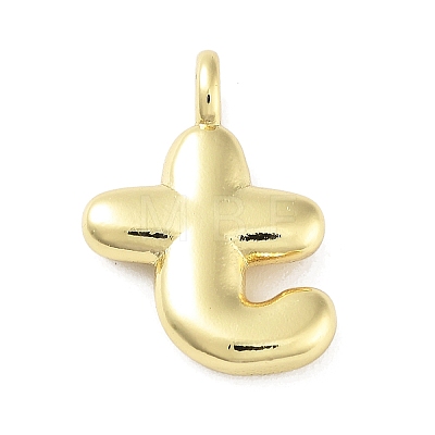 Rack Plating Brass Balloon Letter Pendants LS-KK-C050-01G-T-1