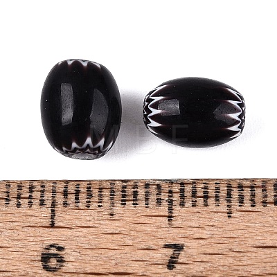 Handmade Millefiori Glass Barrel Beads LA-N002-02B-1