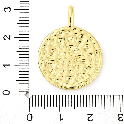 Rack Plating Brass Micro Pave Cubic Zirconia Pendants KK-M021-06G-1