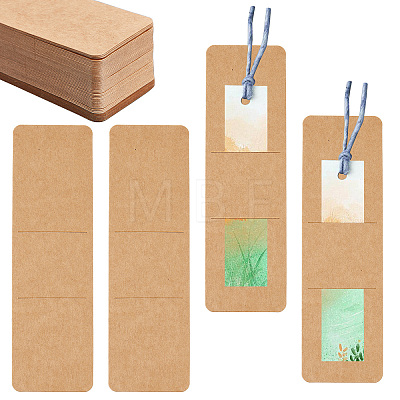 Rectangle Kraft Bookmark Sleeves AJEW-WH0041-42-1