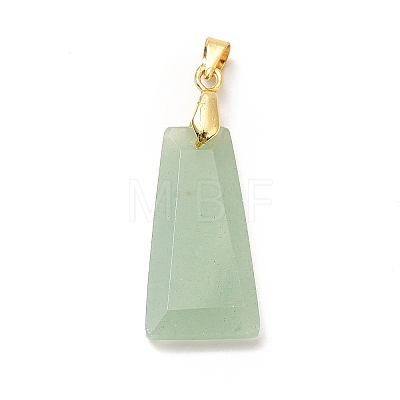 Natural Green Aventurine Pendants G-C045-01G-G-1