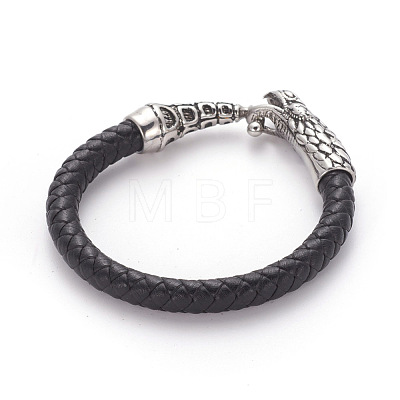 Retro Leather Cord Bracelets BJEW-L642-33AS-1