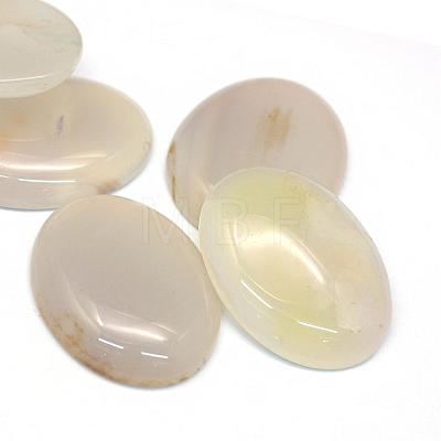 Oval Dyed Natural Striped Agate/Banded Agate Cabochons G-R349-30x40-09-1