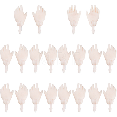 2 Sets Plastic Palm Model DIY-DC0004-35B-1