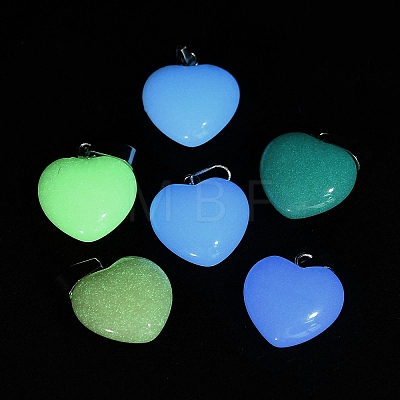 Synthetic Noctilucent Stone/Luminous Stone Pendants G-Z054-05A-1