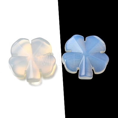Synthetic Opalite Carved Clover Display Decorration GG-CBA6D08-D09-1