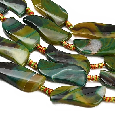 Dyed & Heated Natural Banded Agate Beads Strands GG-CBAB9C6-B03-01-1