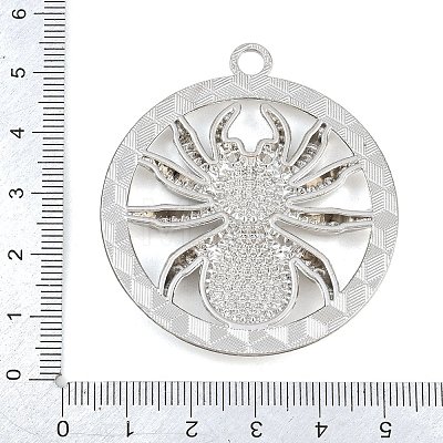 Alloy Rhinestone Big Pendants RB-CBA18BA-01P-1
