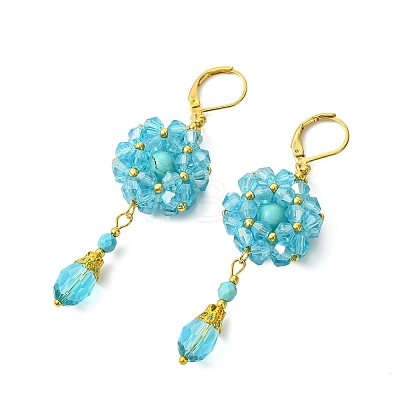 304 Stainless Steel Leverback Dangle Earrings EJEW-MZ00734-03-1