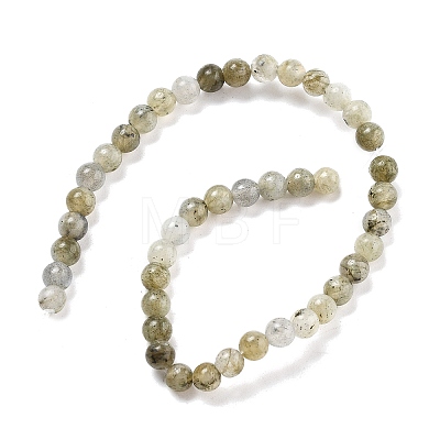 Natural Labradorite Bead Strands G-O155-05B-4mm-1