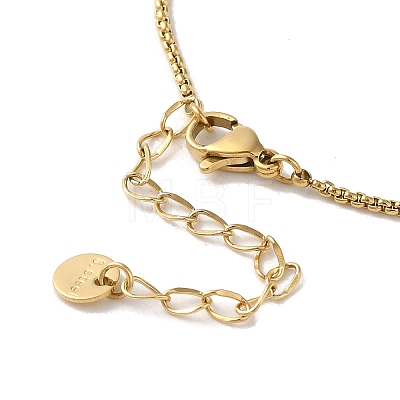 PVD Vacuum Plating 304 Stainless Steel Box Chain Necklaces NJEW-C045-04G-1