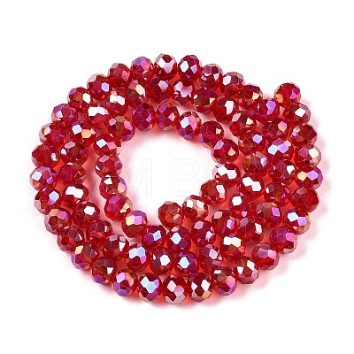 Electroplate Glass Beads Strands LS-EGLA-A044-T6mm-B01-1