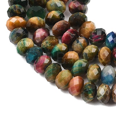 Natural Tiger Eye Beads Strands G-C259-A48-5x8mm-1