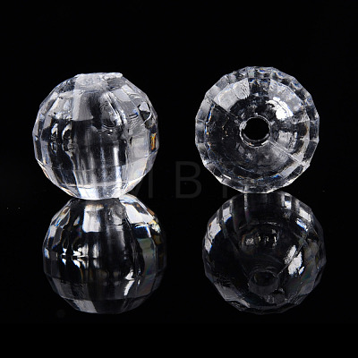 Transparent AS Plastic Beads TACR-T019-005-1