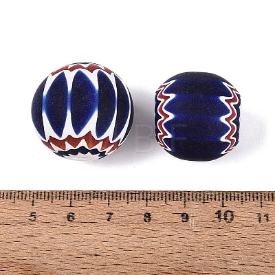 Handmade Millefiori Glass Rondelle Beads LS-LA-N002-13B-1