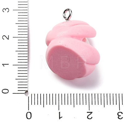 Opaque Resin Pendants RESI-P043-01P-02-1