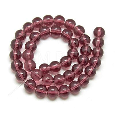 Glass Beads Strands GR8mm02Y-1