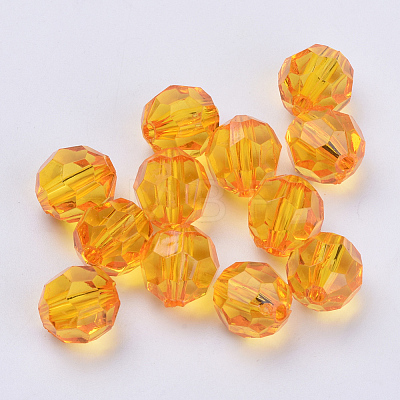 Transparent Acrylic Beads TACR-Q257-6mm-V-1