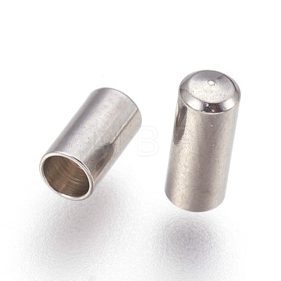 Tarnish Resistant 201 Stainless Steel Cord End Caps STAS-P207-05P-C-1