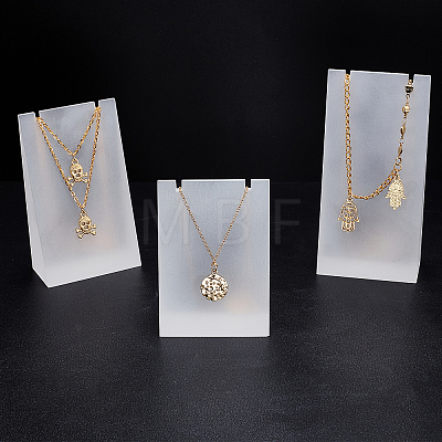 Acrylic Necklace Displays Stands NDIS-WH0003-005-1
