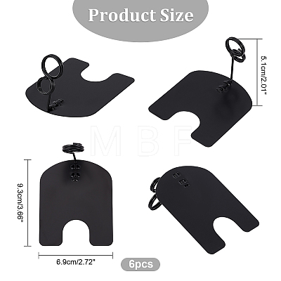 Iron Table Card Holders AJEW-WH0307-22EB-1