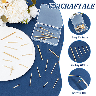 Unicraftale 30Pcs 5 Styles 304 Stainless Steel Pendants STAS-UN0053-04-1