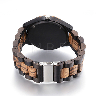 Ebony & Zebrano Wood Wristwatches WACH-H036-54-1