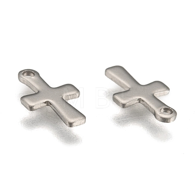 Tarnish Resistant Cross Stainless Steel Charms Pendants X-STAS-Q168-07-1