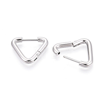 304 Stainless Steel Hoop Earrings STAS-T074-20P-1
