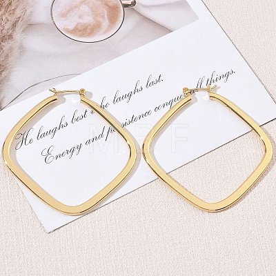 Brass Hoop Earrings for Women KK-CBA4112-04G-1