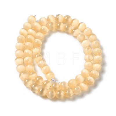 Natural Selenite Dyed Beads Strands G-P493-02F-01-1