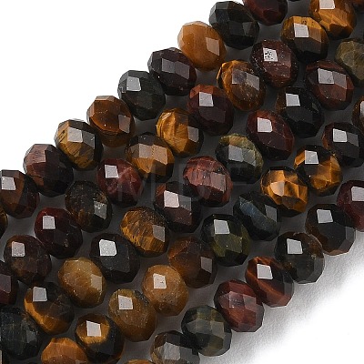 Three Color Natural Tiger Eye Bead Strands G-D344-A20-01-1