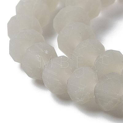 Imitation Jade Solid Color Glass Beads Strands EGLA-A034-J6mm-MD10-1