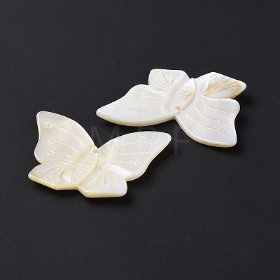 Natural Freshwater Shell Pendants SHEL-H001-07-1