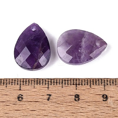 Natural Amethyst Pendants G-N362-13D-1