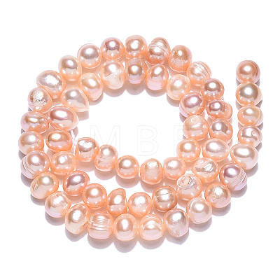 Natural Cultured Freshwater Pearl Beads Strands PEAR-N013-06U-1
